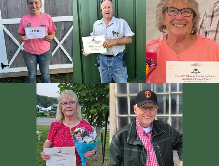 The Fillmore County Ag. Society is recognizing individuals for being an Outstanding Citizen in Fillmore County.